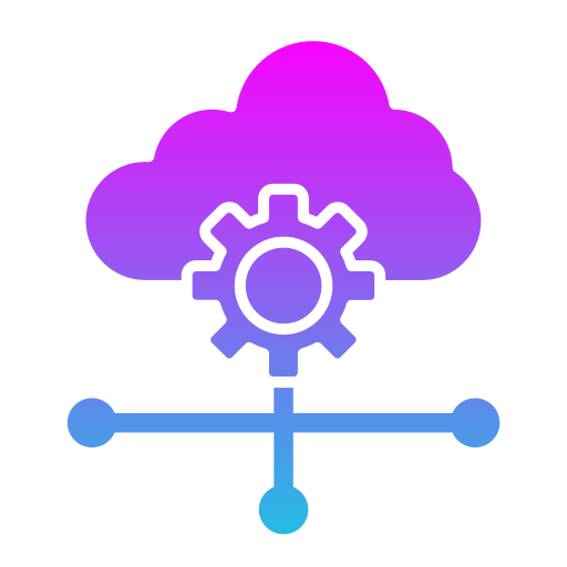 configuración de la nube Generic Flat Gradient icono
