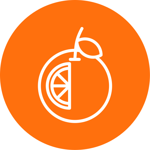 arancia Generic Flat icona