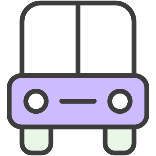 학교 버스 Generic Outline Color icon