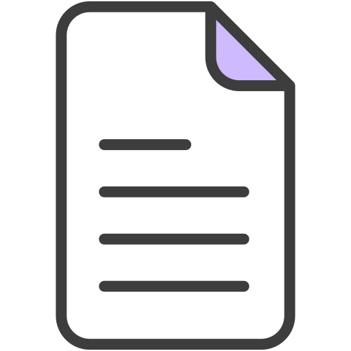 documento Generic Outline Color icono