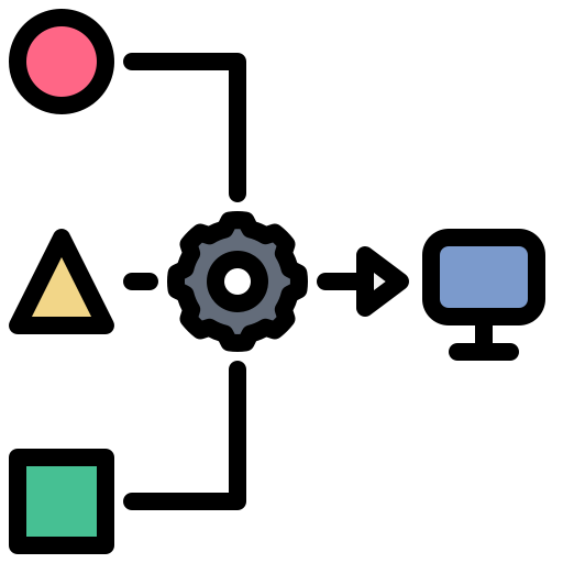 Compile Generic Outline Color icon
