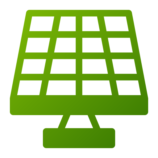 panel słoneczny Generic Flat Gradient ikona