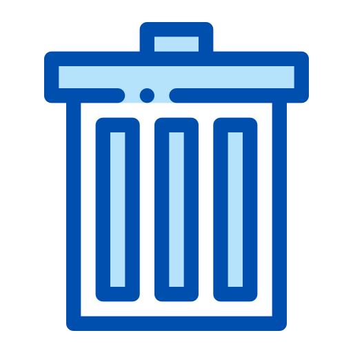 vuilnisbak Generic Blue icoon