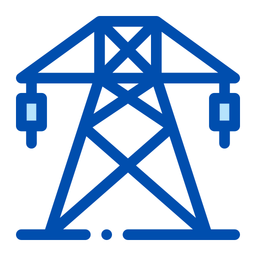 Electric tower Generic Blue icon