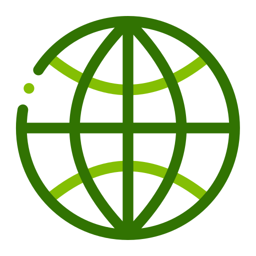 Globe Generic Outline Color icon