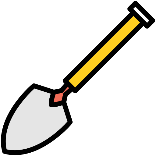 シャベル Generic Outline Color icon