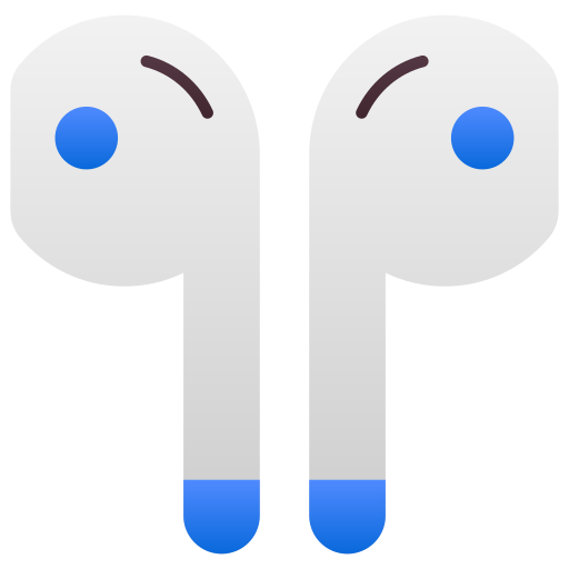 słuchawki douszne Generic Flat Gradient ikona