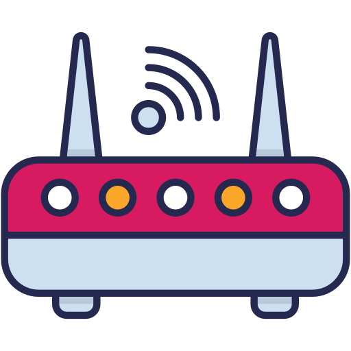 Modem Generic Outline Color icon