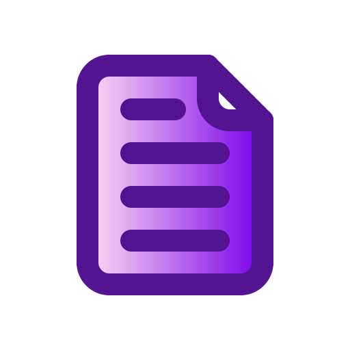 Document Generic Lineal Color Gradient icon