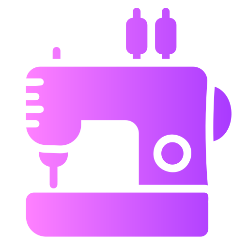 máquina de coser Generic Flat Gradient icono