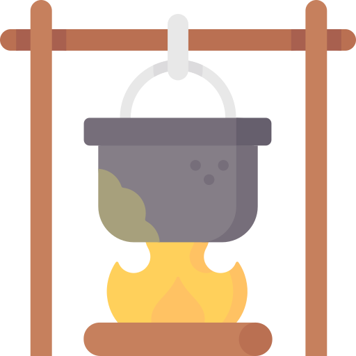 Pot on fire Special Flat icon