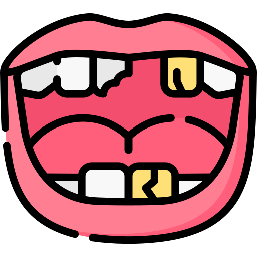 나쁜 이빨 Special Lineal color icon