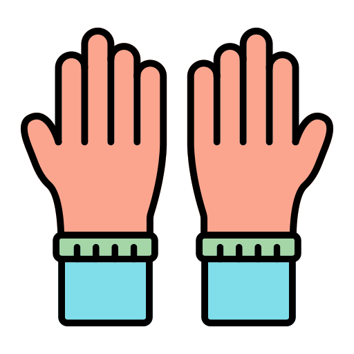 handschoenen Generic Outline Color icoon