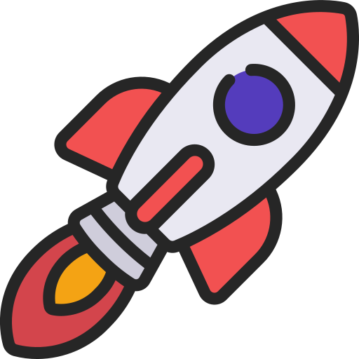 raket lancering Juicy Fish Soft-fill icoon