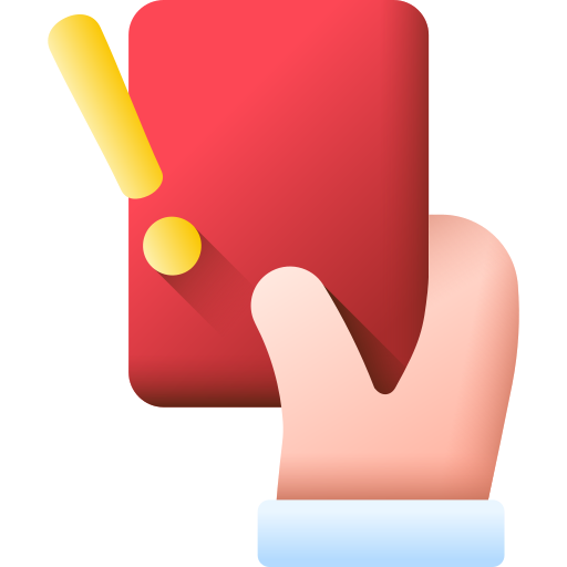strafkaart 3D Color icoon