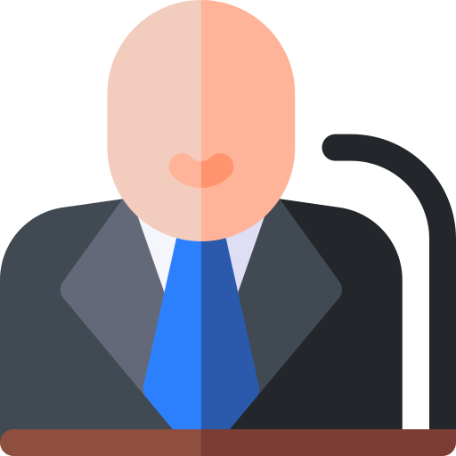 Politician Basic Rounded Flat icon