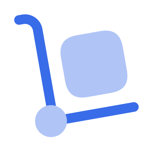 배달 카트 Generic Blue icon