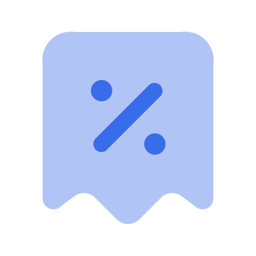 レシート Generic Blue icon