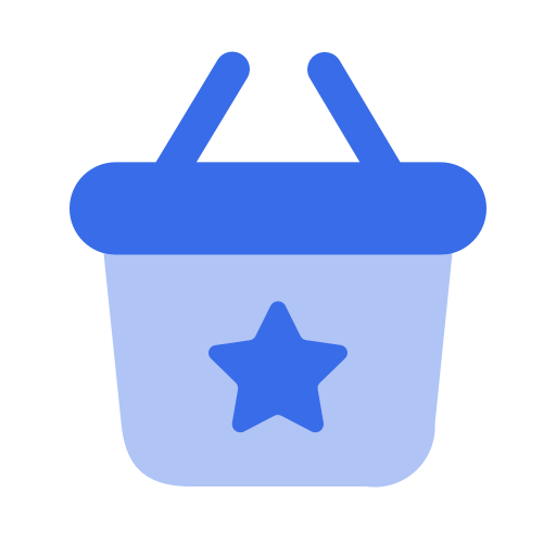 winkelmandje Generic Blue icoon