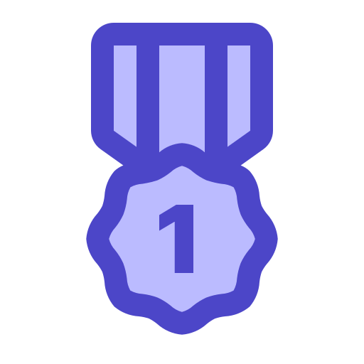 Gold medal Generic Blue icon