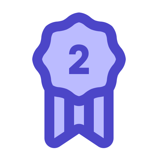 Silver medal Generic Blue icon