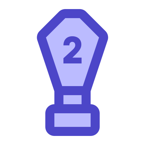 zilveren medaille Generic Blue icoon
