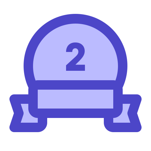 silbermedaille Generic Blue icon