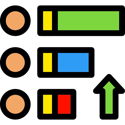 prioriteren Generic Outline Color icoon