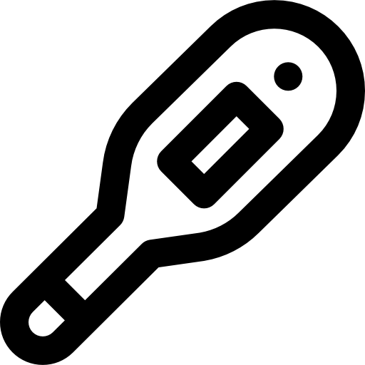 termómetro Super Basic Straight Outline icono