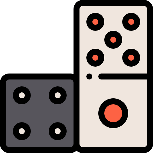 Domino Detailed Rounded Lineal color icon