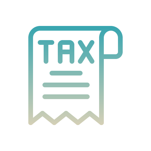 税金 Generic Gradient icon