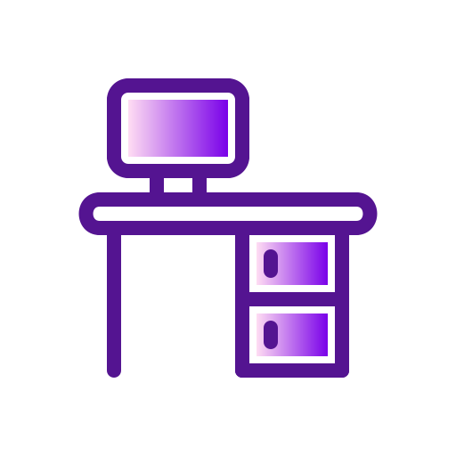 mesa de oficina Generic Lineal Color Gradient icono