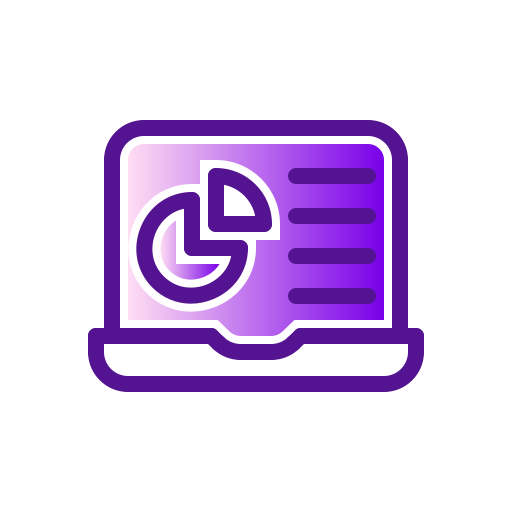 ordenador portátil Generic Lineal Color Gradient icono