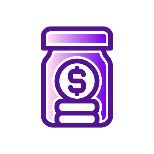 お金を節約 Generic Lineal Color Gradient icon