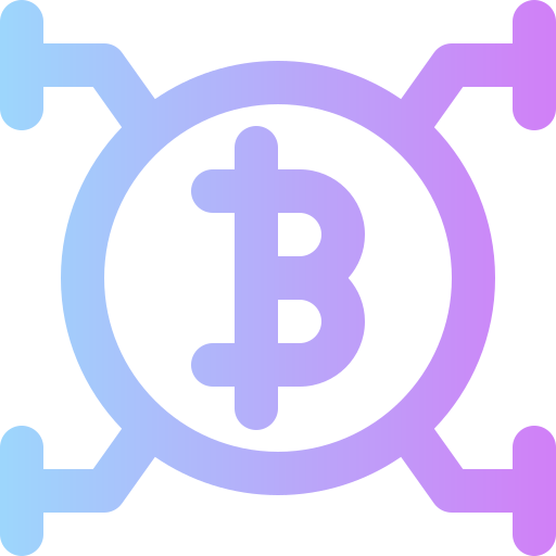 Bitcoin Super Basic Rounded Gradient icon