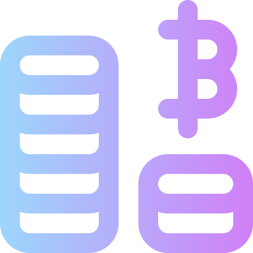 bitcoin Super Basic Rounded Gradient icono