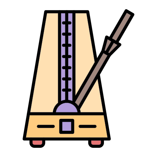 Metronome Generic Outline Color icon
