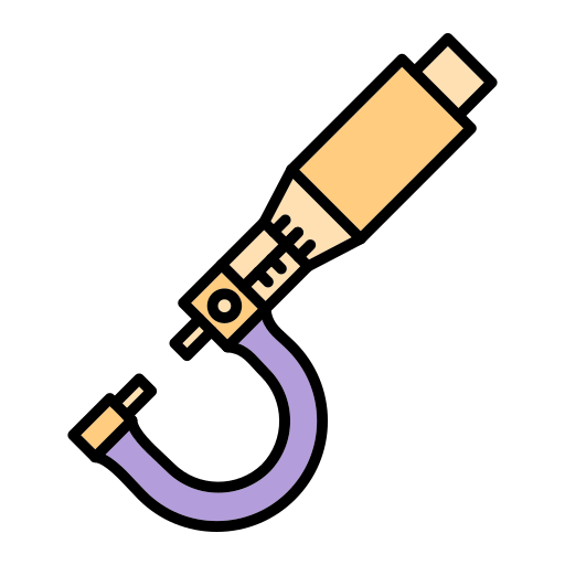 micrómetro Generic Outline Color icono