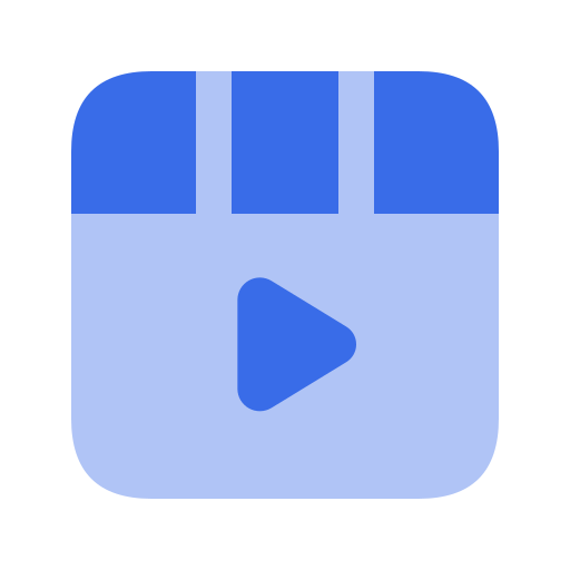 비디오 플레이 Generic Blue icon