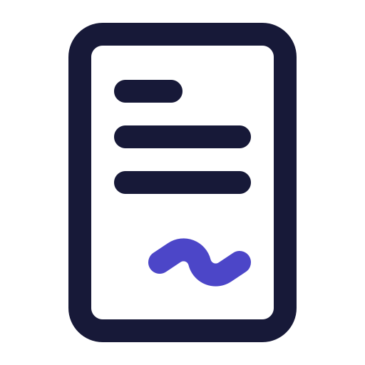 Contract Generic Outline Color icon