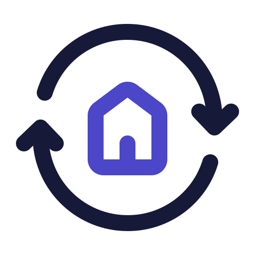Home exchange Generic Outline Color icon