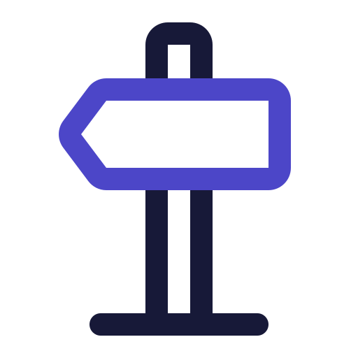 도로 표지판 Generic Outline Color icon