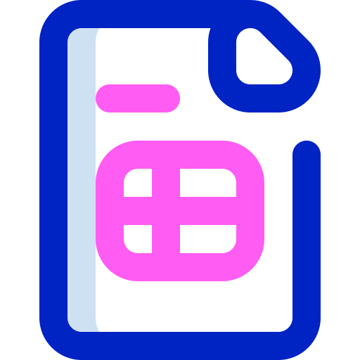 스프레드 시트 Super Basic Orbit Color icon