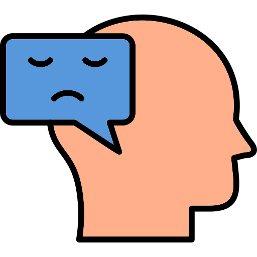 Negative thinking Generic Outline Color icon
