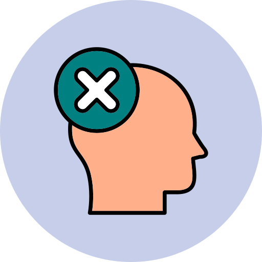 Negative thinking Generic Outline Color icon