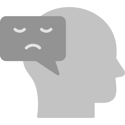 Negative thinking Generic Grey icon