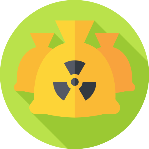 放射性物質 Flat Circular Flat icon