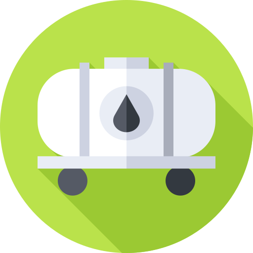 석유 Flat Circular Flat icon