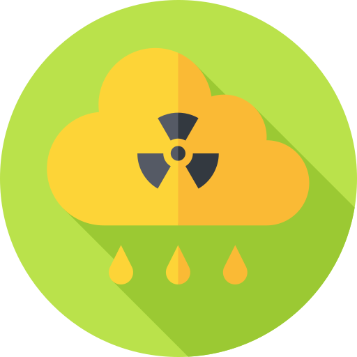 Acid rain Flat Circular Flat icon