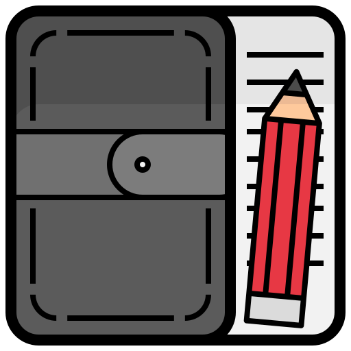 Notebook Generic Outline Color icon